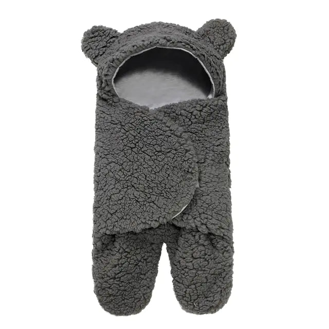 Ultra-Soft Fleece Baby Sleeping Bag and Swaddle Wrap