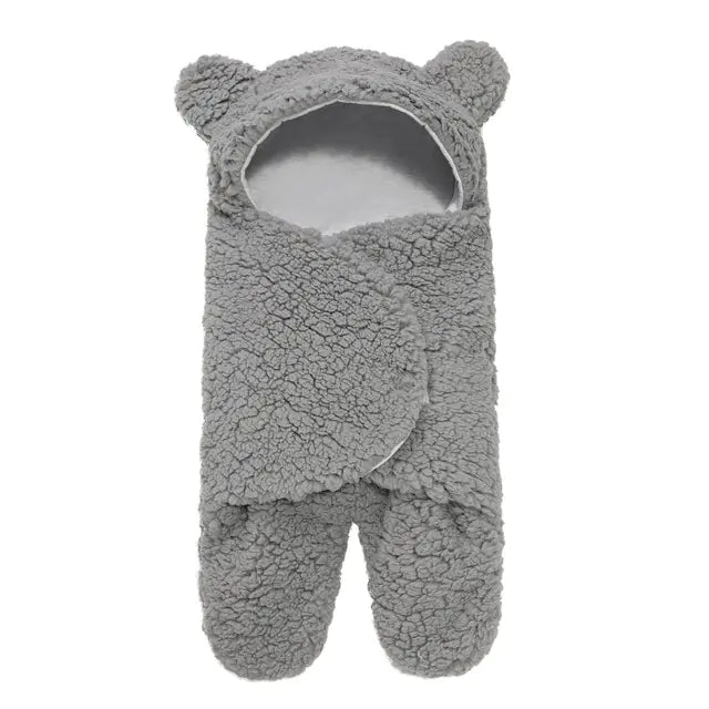 Ultra-Soft Fleece Baby Sleeping Bag and Swaddle Wrap