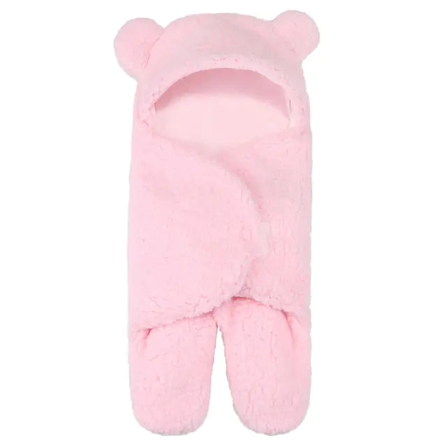 Ultra-Soft Fleece Baby Sleeping Bag and Swaddle Wrap