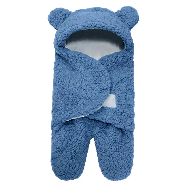 Ultra-Soft Fleece Baby Sleeping Bag and Swaddle Wrap