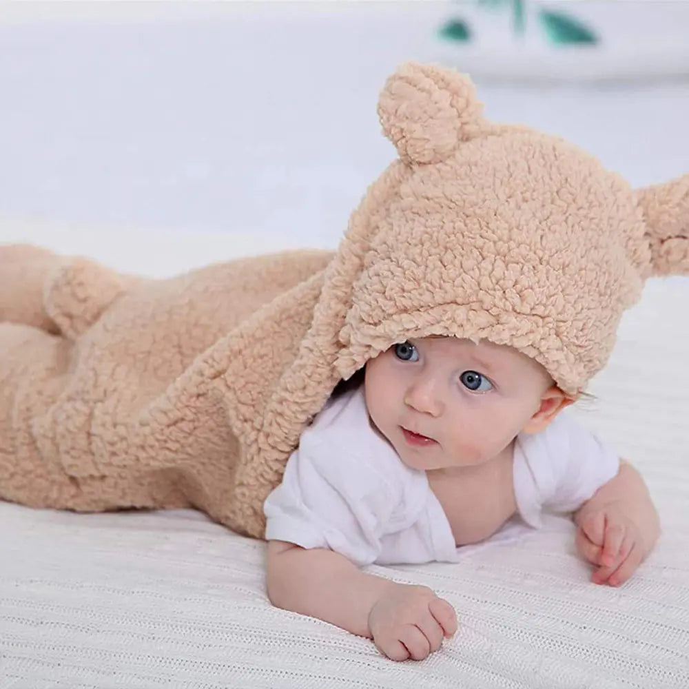 Ultra-Soft Fleece Baby Sleeping Bag and Swaddle Wrap