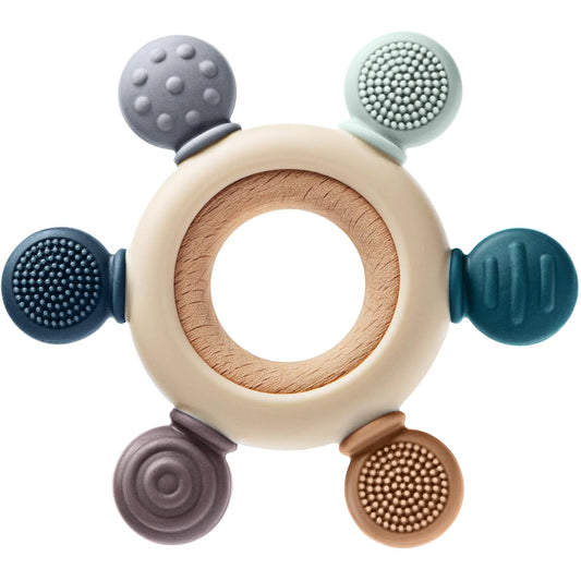 Baby Teething Toys for 0-6 6-12 Months BPA Free Baby Teether Sensory Toys for Babies 0 3 6 9 12 18 Months Newborn Infant Toys Gifts for 1 One Year Old Baby Boys Girls