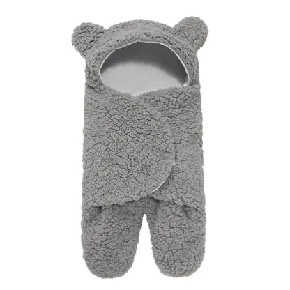 Ultra-Soft Fleece Baby Sleeping Bag and Swaddle Wrap