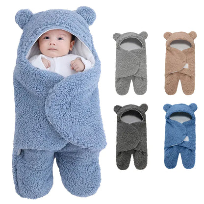 Ultra-Soft Fleece Baby Sleeping Bag and Swaddle Wrap